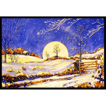 Jensendistributionservices Winter Moonrise by Roy Avis Indoor or Outdoor Mat, 24 x 36 MI2557089